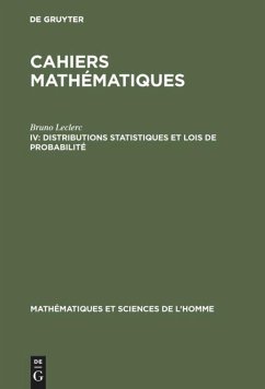 Distributions statistiques et lois de probabilité - Leclerc, Bruno