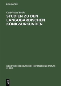 Cover Studien zu den langobardischen Königsurkunden