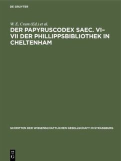 Der Papyruscodex saec. VI¿VII der Phillippsbibliothek in Cheltenham