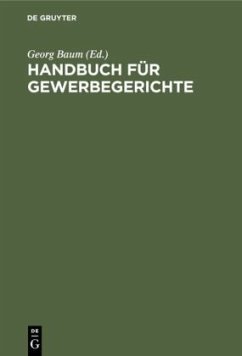 Cover Handbuch für Gewerbegerichte