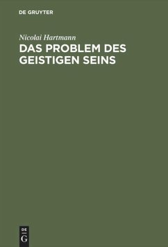 Das Problem des geistigen Seins - Hartmann, Nicolai