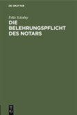 Die Belehrungspflicht des Notars