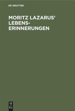 Moritz Lazarus¿ Lebenserinnerungen