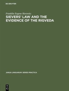 Sievers' law and the evidence of the Rigveda - Horowitz, Franklin Eugene