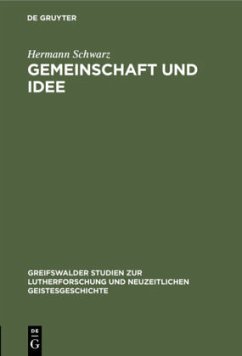 Gemeinschaft und Idee - Schwarz, Hermann