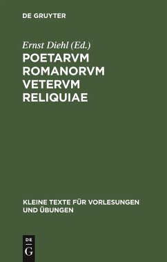 Poetarvm Romanorvm vetervm reliquiae