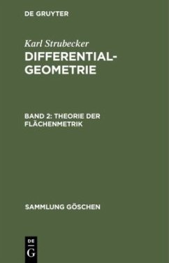 Theorie der Flächenmetrik - Strubecker, Karl