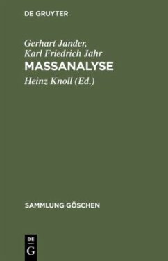 Massanalyse - Jander, Gerhart;Jahr, Karl Friedrich