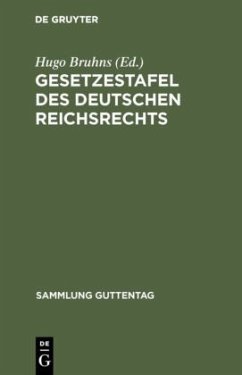 Gesetzestafel des deutschen Reichsrechts