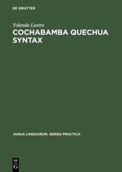 Cochabamba Quechua Syntax - Lastra, Yolanda