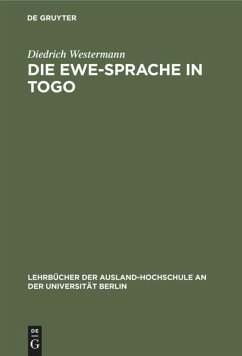 Die Ewe-Sprache in Togo - Westermann, Diedrich