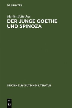 Cover Der junge Goethe und Spinoza