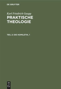 Die Homiletik, 1 - Gaupp, Karl Friedrich