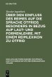 Über den Einfluss des Reimes auf die... - Bild 1