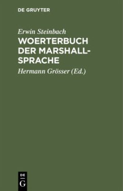 Woerterbuch der Marshall-Sprache - Steinbach, Erwin