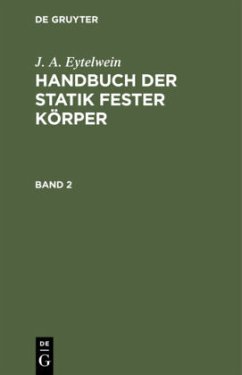 Cover J. A. Eytelwein: Handbuch der Statik fester Körper. Band 2