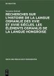 Recherches sur l'histoire de la langue... - Bild 1