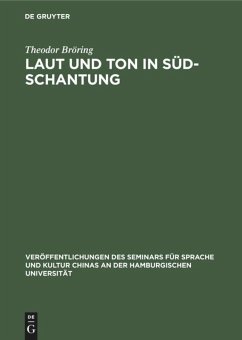 Laut und Ton in Süd-Schantung - Bröring, Theodor