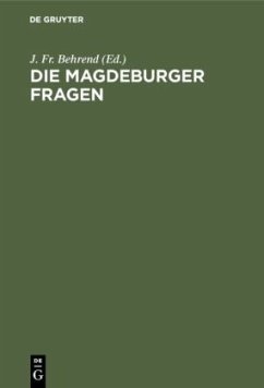 Cover Die Magdeburger Fragen