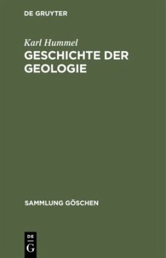 Geschichte der Geologie - Hummel, Karl