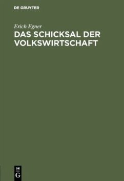 Cover Das Schicksal der Volkswirtschaft