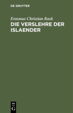 Cover Die Verslehre der Islaender