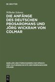 Die Anfänge des deutschen Prosaromans und Jörg Wickram von Colmar