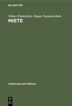 Miete - Emmerich, Volker;Sonnenschein, Jürgen