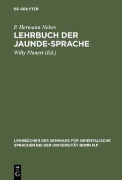 Lehrbuch der Jaunde-Sprache - Nekes, P. Hermann
