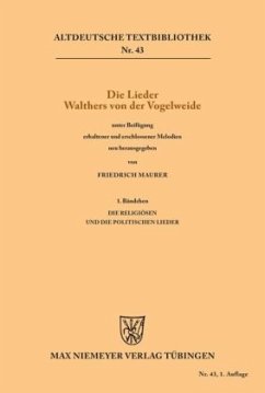 Die Lieder Walthers von der Vogelweide