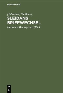 Sleidans Briefwechsel - Sleidanus, [Johannes]