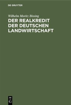 Cover Der Realkredit der deutschen Landwirtschaft