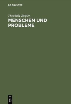 Menschen und Probleme - Ziegler, Theobald