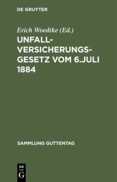 Unfallversicherungsgesetz vom 6. Juli 1884