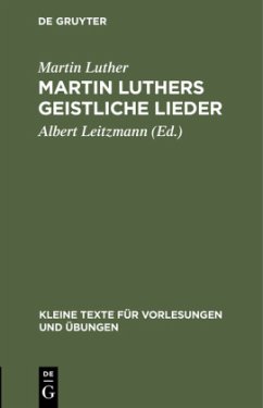 Martin Luthers geistliche Lieder - Luther, Martin