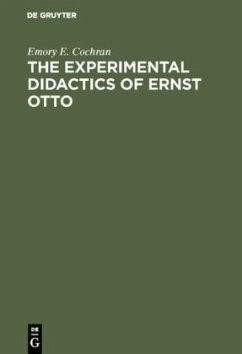 Cover The experimental Didactics of Ernst Otto