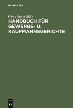 Handbuch für Gewerbe- u. Kaufmannsgerichte