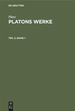 Plato: Platons Werke. Teil 2, Band 1 - Plato