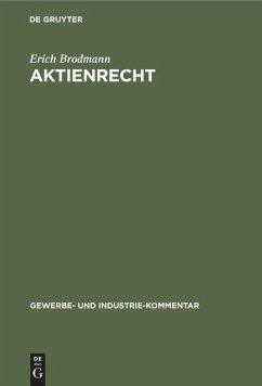 Aktienrecht - Brodmann, Erich