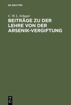 Cover Beiträge zu der Lehre von der Arsenik-Vergiftung
