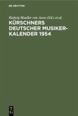 Kürschners Deutscher Musiker-Kalender 1954