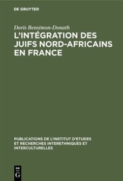 L¿intégration des juifs nord-africains en France - Bensimon-Donath, Doris