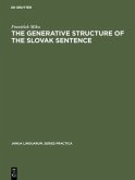 The generative structure of the Slovak sentence