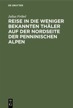 Reise in die weniger bekannten Thäler auf der Nordseite der Penninischen Alpen - Fröbel, Julius