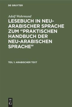 Arabischer Text - Wahrmund, Adolf