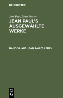 Cover Aus Jean Paul's Leben