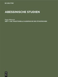 Die traditionelle Aussprache des Äthiopischen