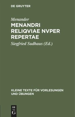 Menandri reliqviae nvper repertae - Menander