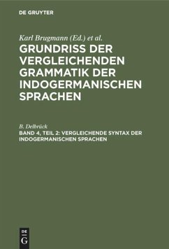 Vergleichende Syntax der indogermanischen Sprachen - Delbrück, B.