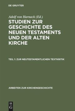 Zur neutestamentlichen Textkritik - Harnack, Adolf